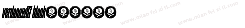 verdanaw07 black字体转换